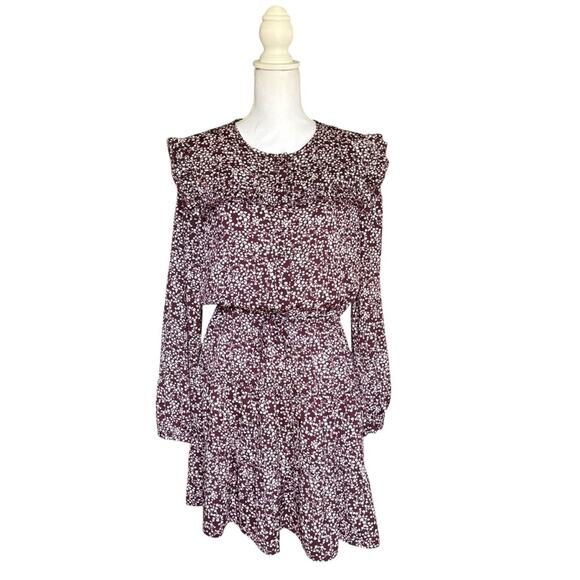 Rebecca Minkoff Selandra Floral Ruffle Dress- Size Medium - Picture 4 of 16